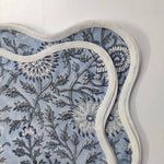 Light Blue and Off White Cotton Napkin set, Cloth Napkins, Hand Block Print Napkins, Dinner, Cocktail Napkins, Gift for Her, Gift for mom