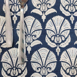 Table Mat Blue and White India Block Print Quilted, Piping Placemats, Scallop ,Set of 2 personalized gifts for mom, Coffee Table Decorwave