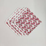 Indian Block Print, piping indian cotton napkins, hand printed napkins, cocktail napkins, table line cloth napkins, floral housewarming gift