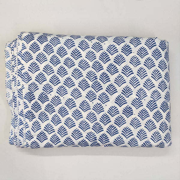 BLue fly Floral 100% Cotton Quilting Fabric by the yard, India Block Print Fabric, fabric for Duvet Covers, Curtains, Dresses