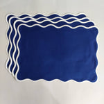 Scallop Placemats and Napkins ,Table Linens Piping Napkins fathers day gift