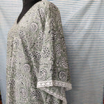 Cotton Block printed Kaftan, caftan, Indian Bridesmaids dress, Resort wear,vacation, cruise, pool, party, lounge, home,One size + Maxi Dress