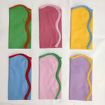 FabricSG Cotton Napkins, Cloth Napkins, Fabric Napkins, solid piped Napkins, Cocktail Napkins, 20"x20"- Dinner Napkins