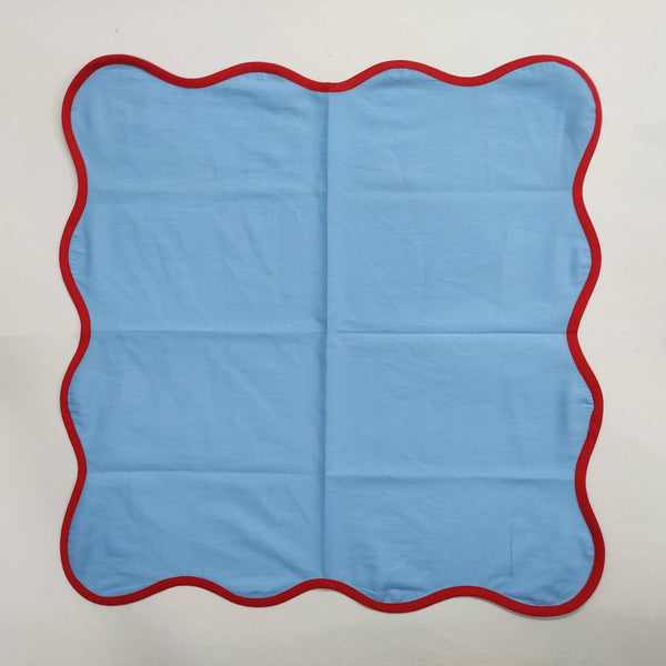 FabricSG Cotton Napkins, Cloth Napkins, Fabric Napkins, solid piped Napkins, Cocktail Napkins, 20"x20"- Dinner Napkins