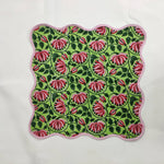 Botanical Flower Cotton Napkins, Cloth Napkins, Fabric Napkins, India Block Print Napkins, Cocktail Napkins, 20"x20"- Dinner Napkins