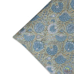 Asparagus Green Gad Hand-Block Printed Cotton Cloth