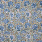 Asparagus Green Gad Hand-Block Printed Cotton Cloth