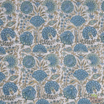 Asparagus Green Open Hand-Block Printed Cotton Cloth