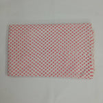 Light Pink Heart 100% Cotton Quilting Fabric by the yard, India Block Print Fabric, fabric for Duvet Covers, Curtains, Dresses