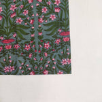 Christmas Block Print, indian cotton napkins, hand printed napkins, cocktail napkins, table cloth napkins, floral housewarming gift