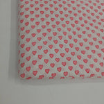 Light Pink Heart 100% Cotton Quilting Fabric by the yard, India Block Print Fabric, fabric for Duvet Covers, Curtains, Dresses