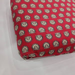 Christmas red print 100% Cotton Quilting Fabric by the yard, India Block Print Fabric, fabric for Duvet Covers, Curtains, Dresses