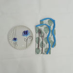 Cotton dinner piping napkins, indian cotton scallop napkins, hand printed napkins, cocktail napkins, table cloth napkins, bulk cotton cloth