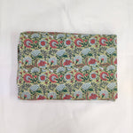 Pink Green flower Pattern 100% Cotton Quilting Fabric by the yard, Quilt Fabric, Indian Fabric, fabric for facemasks, fabric for bags