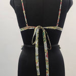 Cotton Bikini Block Print Swimsuit Women Sexy Swimwear Female High Cut Swimming Suit Sexy Bathing Suit Beach Wear New