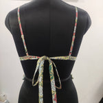 Cotton Bikini Block Print Swimsuit Women Sexy Swimwear Female High Cut Swimming Suit Sexy Bathing Suit Beach Wear New