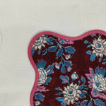 Wave scallop cloth napkin,gift for him, Piping Napkins,Indian soft Napkins, Set of 4, white napkin