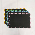 Table Linens scalloped PlaceMats Piping Mats , Rectangular Cotton wave scallop cloth cocktail Placemats,fathers day gift