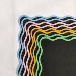 Table Linens scalloped PlaceMats Piping Mats , Rectangular Cotton wave scallop cloth cocktail Placemats,fathers day gift