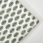 Juniper Green Hand-Block Printed Cotton Cloth