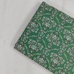 Mix leaf Floral 100% Cotton Quilting Fabric by the yard, India Block Print Fabric, fabric for Duvet Covers, Curtains, Dresses