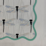 Table Linens Light Green PlaceMats Piping Mats and Cotton wave scallop cloth cocktail Placemats,fathers day gift