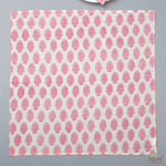 Taffy Pink Leaf Print Napkins