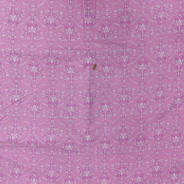 Light pink leaf Floral 100% Cotton Quilting Fabric by the yard, India Block Print Fabric, fabric for Duvet Covers, Curtains, Dresses