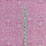 Light pink leaf Floral 100% Cotton Quilting Fabric by the yard, India Block Print Fabric, fabric for Duvet Covers, Curtains, Dresses