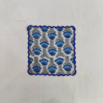 Cocktail Napkins with Trimming lace, Set of 10, Scallop edge Napkin,Hand block printed Sustainable Cloth Napkins