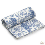 Incremental Blue and White Hand Printed Cotton Cloth