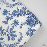 Incremental Blue and White Hand Printed Cotton Cloth