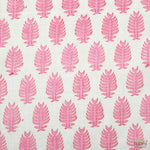 Taffy Pink Leaf Print Napkins