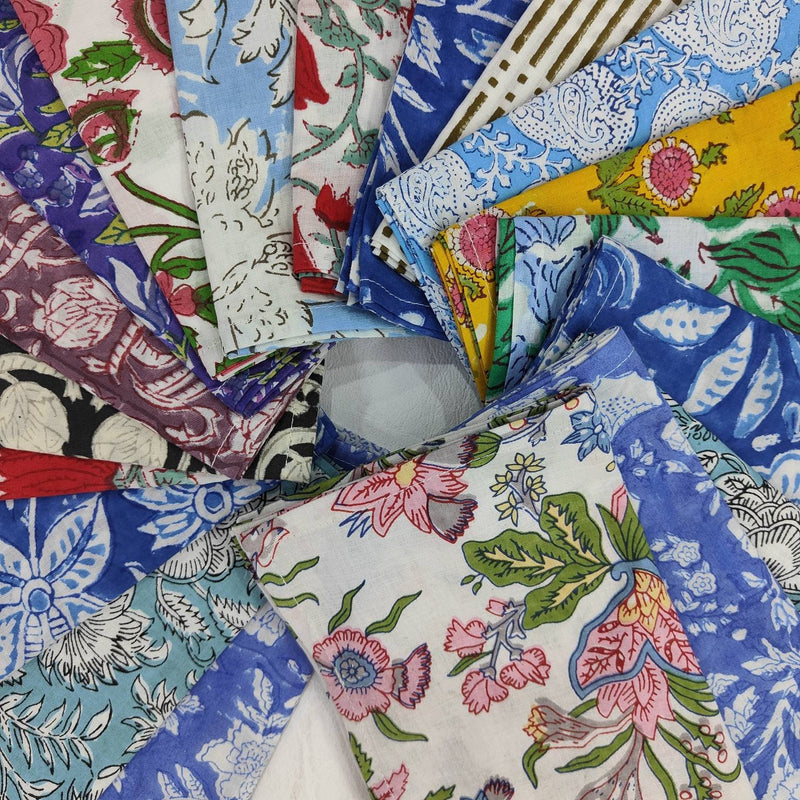 Cloth Napkins - Set of 19 - Large Dinner Table Napkins - Mismatched, Assorted, Variety - Animals and Floral - Housewarming Gift for Family