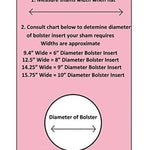 9x48 Bolster Pillow Cover for Throw Pillows and Shams / Soft and Plush / Craft Pillow, Piping Pillow shams cover