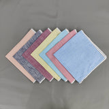 Linen tea towels, Cloth Napkins, Table linen, Mix color lace Linen Napkins, Pom Pom Napkins, Cocktail Napkins, 18x18"- Dinner Napkins Set 4x