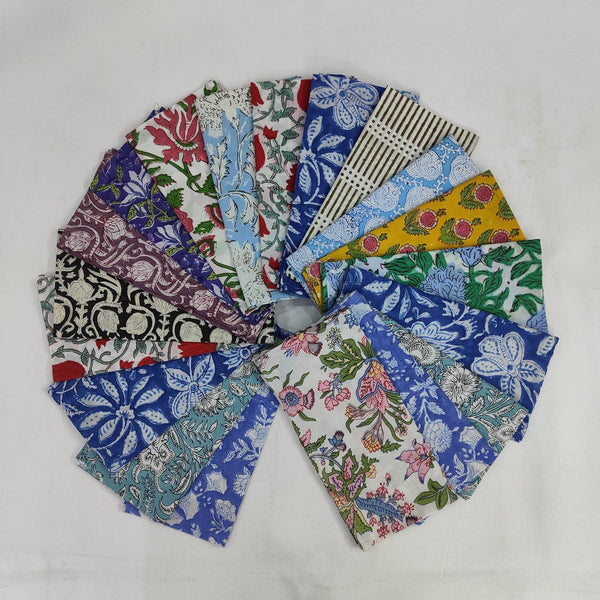 Cloth Napkins - Set of 19 - Large Dinner Table Napkins - Mismatched, Assorted, Variety - Animals and Floral - Housewarming Gift for Family