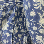 Long Tunic With Pockets, Indian Block Print Bridesmaids dress, Gift for her, Gift for Mom, Pleated Top, Summer Dress, India Block Print Top