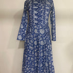 Long Tunic With Pockets, Indian Block Print Bridesmaids dress, Gift for her, Gift for Mom, Pleated Top, Summer Dress, India Block Print Top