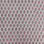 Light pink leaf 100% Cotton Quilting Fabric by the yard, India Block Print Fabric, fabric for Duvet Covers, Curtains, Dresses