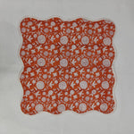 Boho Wave scallop cloth napkin,gift for him, Piping Napkins,Indian Napkins, Set of 4, block print napkin