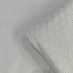 Net White Cotton Cambric Chick Embroidered Bleach Fabrics, Sofa Cover, Cotton Quilting Fabric by the yard, India Fabric, Curtains, Dresses
