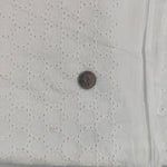 Net White Cotton Cambric Chick Embroidered Bleach Fabrics, Sofa Cover, Cotton Quilting Fabric by the yard, India Fabric, Curtains, Dresses