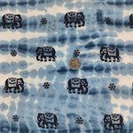 Elephant 100% Cotton Quilting Fabric by the yard, India Block Print Fabric, fabric for Duvet Covers, Curtains, Dresses