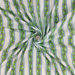 Printed border 100% Cotton Quilting Fabric by the yard, India Block Print Fabric, fabric for Duvet Covers, Curtains, Dresses