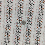 Pink Green Floral border 100% Cotton Quilting Fabric by the yard, India Block Print Fabric, fabric for Duvet Covers, Curtains, Dresses