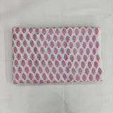 Light pink leaf 100% Cotton Quilting Fabric by the yard, India Block Print Fabric, fabric for Duvet Covers, Curtains, Dresses