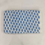 Light blue leaf 100% Cotton Quilting Fabric by the yard, India Block Print Fabric, fabric for Duvet Covers, Curtains, Dresses