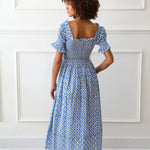 Nap Dress, Mille Cate Dress ,Hand Block Printed bridesmaid Dress, palm block print frock,  Indian Tunics, Indian Cotton Long Gown