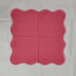 FabricSG Cotton Napkins, Cloth Napkins, Fabric Napkins, solid piping Napkins, Cocktail Napkins, 20"x20"- Dinner Napkins set of 6